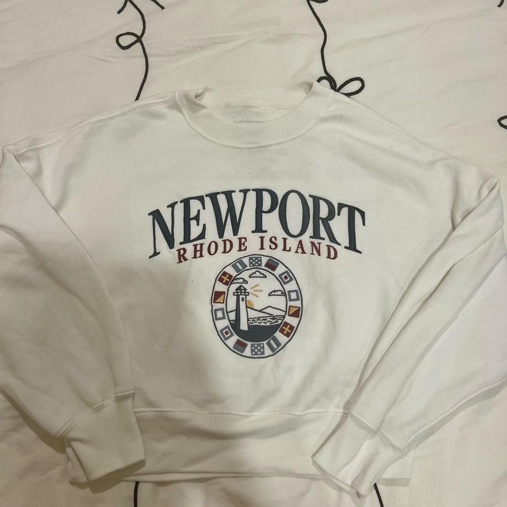 Abercrombie & Fitch Newport Rhode Island White Sweater